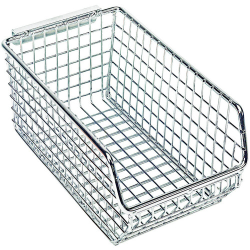 Quantum Storage Systems QMB520C 7 1/4" x 4 1/4" x 3" Chrome Wire Mesh Bin