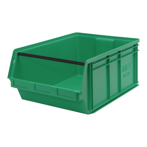 Quantum Storage Systems QMS743GN Magnum 29" x 18 3/8" x 11 7/8" Green Storage Tote Bin