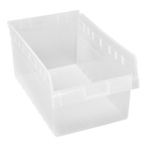 Quantum Storage Systems QSB810CL STORE-MAX 17 7/8" x 11 1/8" x 8" Clear Shelf Bin