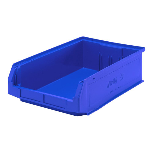 Quantum Storage Systems QMS531BL Magnum 19 3/4" x 12 3/8" x 5 7/8" Blue Storage Tote Bin