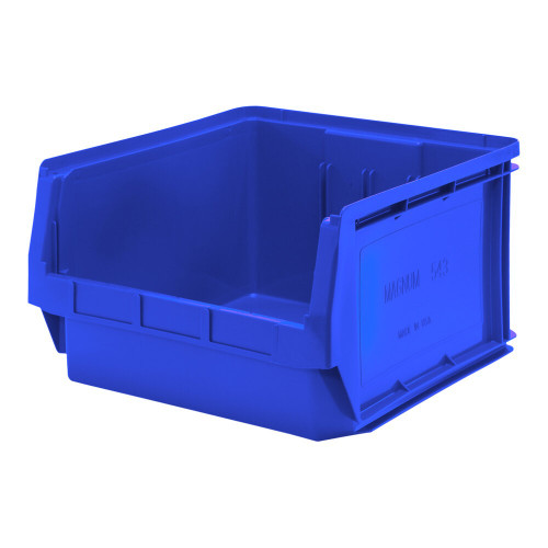 Quantum Storage Systems QMS543BL Magnum 19 3/4" x 18 3/8" x 11 7/8" Blue Storage Tote Bin