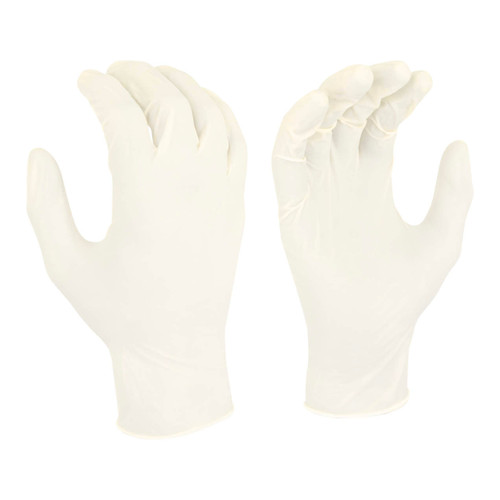 Radians RWG9105 5 Mil Latex Disposable Industrial Grade Glove, Powder Free, Cream
