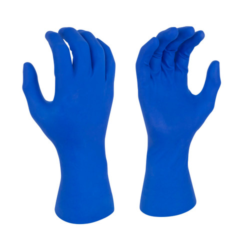 Radians RWG9114 14 Mil Latex Disposable Examination Glove, Powder Free, Blue