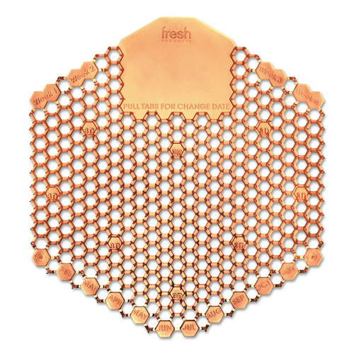 Fresh Products 3WDS-F-04-BX Wave 3D Urinal Deodorizer Screen, Orange, Mango Fragrance, 10 Screens/Box