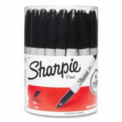 Sharpie Fine Tip Permanent Marker, Black, 36 Bulk/Pack