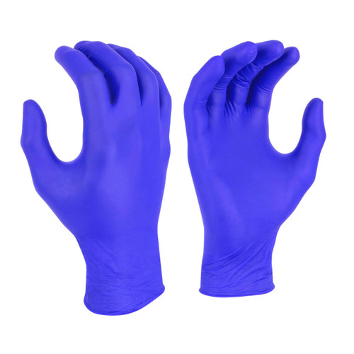 Radians RWG9414 4 Mil Nitrile Disposable Examination Glove, Powder Free, Blue