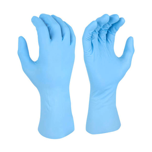 Radians RWG9418 8 Mil Nitrile Disposable Examination Glove, Powder Free, Blue