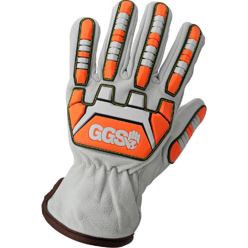 Global Glove CIA7000 Cut and Impact Resistant Goatskin Leather Drivers Gloves with Heat Resistant Aralene Liner