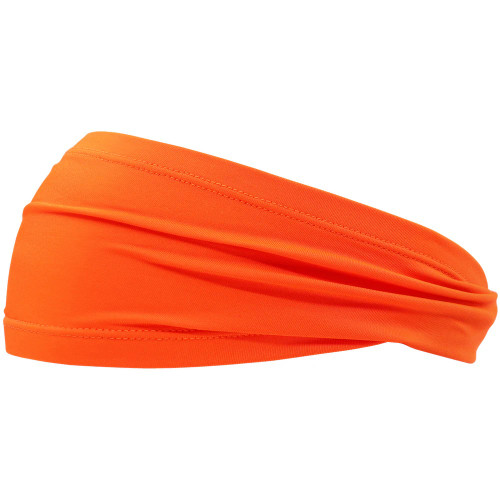 Global Glove HB-400 FrogWear HV High-Visibility Orange Tapered Cooling Headband with Four-Way Stretch