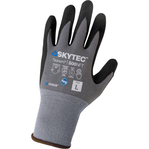 Global Glove 500NFT-VP Tsunami Grip Nitrile-Coated Vend-Packed Gloves with Multi-Hazard Protection