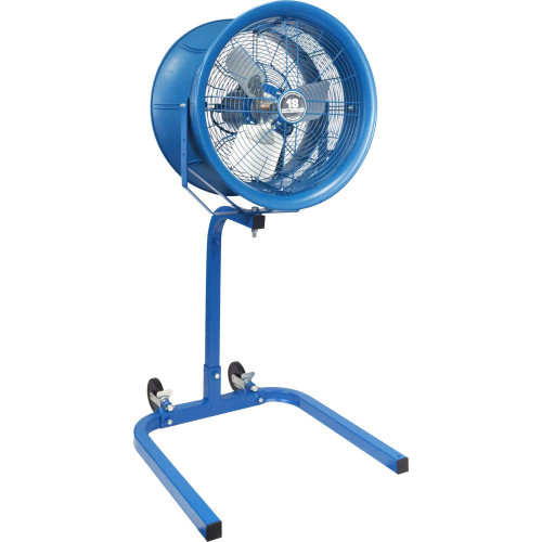 Patterson Fan PS18B High Velocity Fan, 18" 208-230V/460V, No Cord, Portable Stroller, Blue Workstation Fan