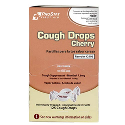 ProStat 2448 Cherry Flavored Cough Drops 50 Count/Box
