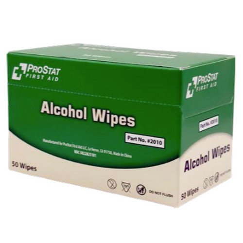 ProStat 2010 Alcohol wipes  - 50 wipes/Box