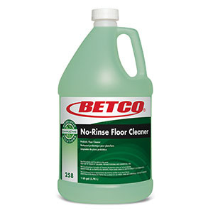 Betco 2580400 No-Rinse Floor Cleaner 4/Case
