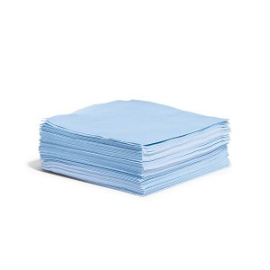 SpillTech Heavy-Duty Spunlace Wipers, Blue - 1/4 Fold, 1000 Count (SKU: WIP1000)