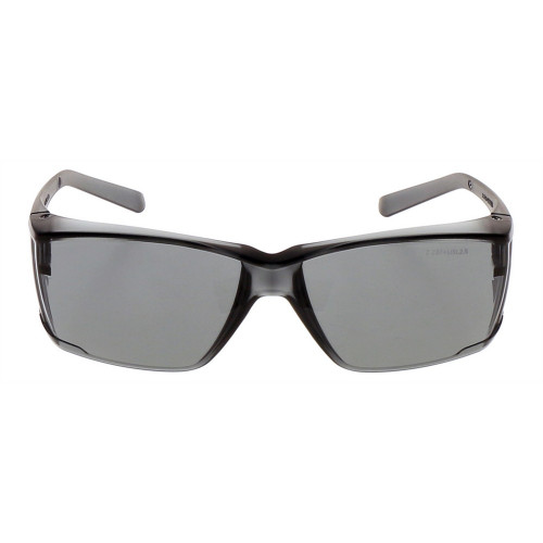 Zing Green 20-105ECO GY SAF Eco-Friendly Lightweight Safety Glasses with Side Shields -Z-Force, Grey Temples, Smoke Anti-Fog Lens