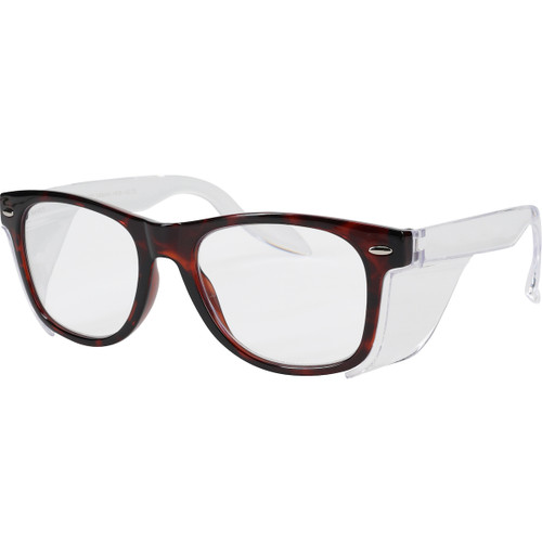 PIP 250-170-8123 Bouton Optical Commuter Auto Focus Reader Safety Glasses, +0.6 to +2.75 Diopter, Brown/Black Frame