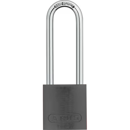 Zing Green 7200M Aluminum Safety Padlock, Keyed Different, 3" Shackle, 1-9/16", Black