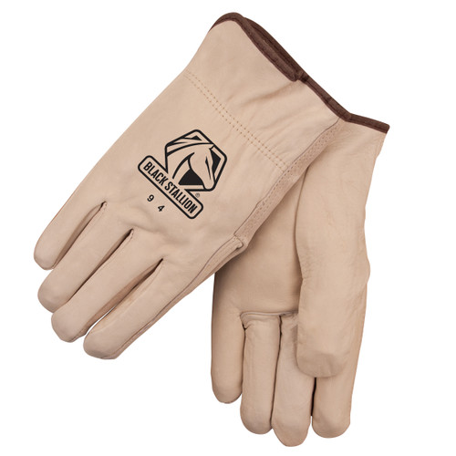 Black Stallion 94 Classic Grain Cowhide Drivers Glove