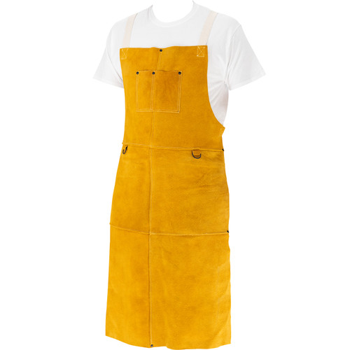 Black Stallion JL1542-TN CORE Split Cowhide Bib Apron, 42" Length