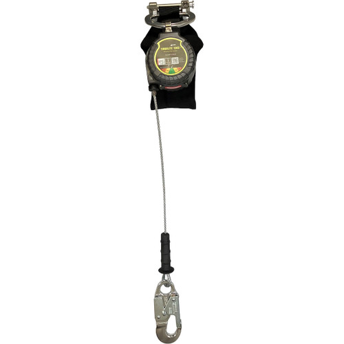 Miller MTL-LEP1-67 Single Cable Edge Personal Fall Limiter with Aluminum Harness One Pin Connector, Aluminum Locking Snap Hook