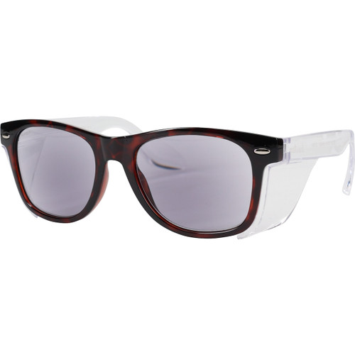 PIP 250-170-8123 Bouton Optical Commuter Auto Focus Reader Safety Glasses, +0.6 to +2.75 Diopter, Brown/Black Frame, Tinted