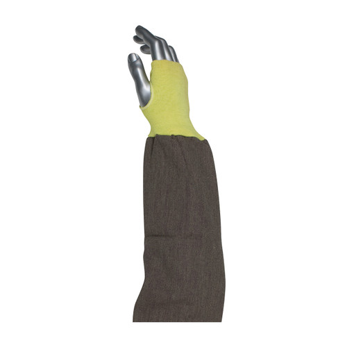 PIP 10-K46 Kut Gard FR Viscose / Kevlar Blended Sleeve with Blue/Gold Elastic End and Thumb Hole 26"