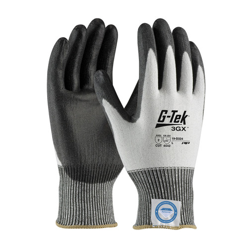 PIP 19-D324 G-TEK 3Gx Seamless Knit Dyneema Diamond Blended Glove With Polyurethane Coated Smooth Grip On Palm & Fingers, Cut Resistant Glove, A2