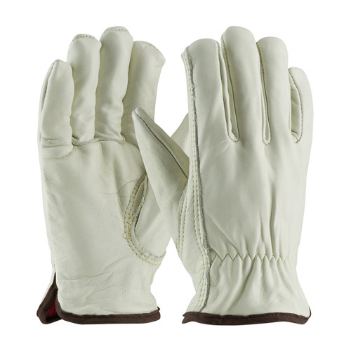 PIP 77-268 Premium Grade Top Grain Cowhide Leather Glove with Red Foam Lining - Keystone Thumb