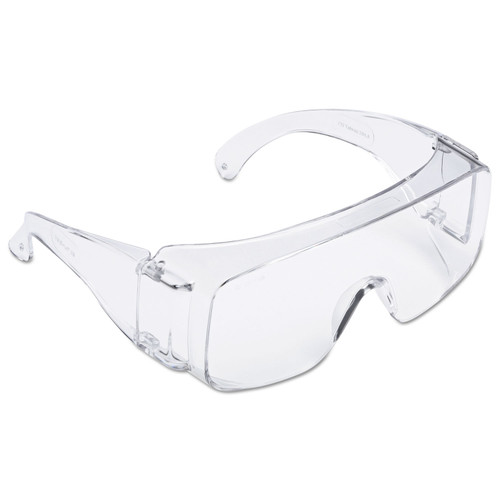 3M MMMTGV0120 Tour Guard V Safety Glasses, One Size Fits Most, Clear Frame/Lens, 20/Box
