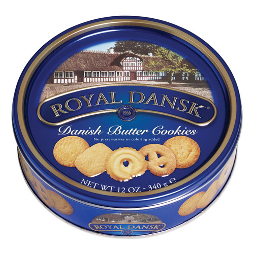 Royal Dansk OFX53005 Cookies, Danish Butter, 12oz Tin