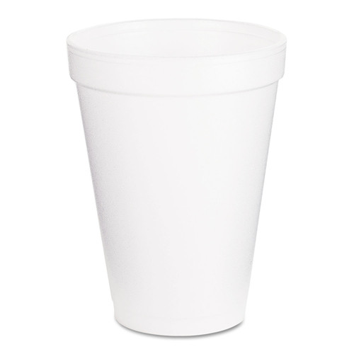 Dart DCC12J16 Foam Drink Cups, 12oz, White, 1000/Case