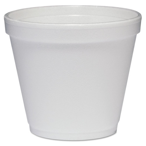 Dart DCC8SJ12 Food Containers, Foam, 8oz, White, 1000/Case