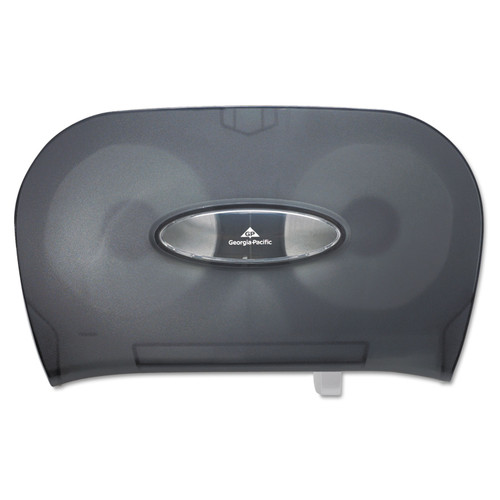 Georgia Pacific GPC59206 Two-Roll Bathroom Tissue Dispenser, 13 9/16 x 5 3/4 x 8 5/8, Smoke