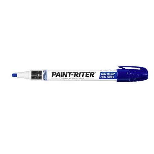 Markal MRK96825 Valve Action Paint Marker 96825, Medium Bullet Tip, Blue
