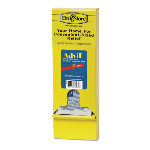 Advil LIL58030 Ibuprofen Tablets, 200mg, Refill Pack, Two Tablets/Packet, 30 Packets/Box