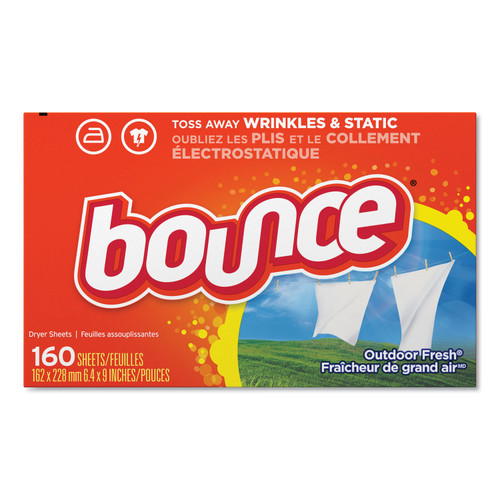 Bounce PGC80168CT Fabric Softener Sheets, 160 Sheets/Box, 6 Boxes/Case