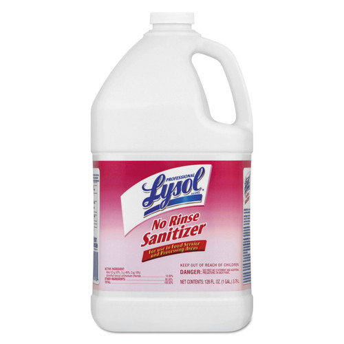 Professional LYSOL Brand RAC74389 No Rinse Sanitizer Concentrate, 1 gal Bottle, 4/Case
