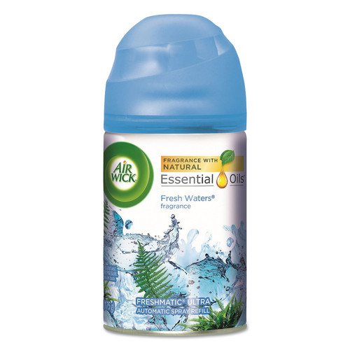 Air Wick RAC79553 Freshmatic Ultra Automatic Spray Refill, Fresh Waters, Aerosol 6.17 oz, 6/Case