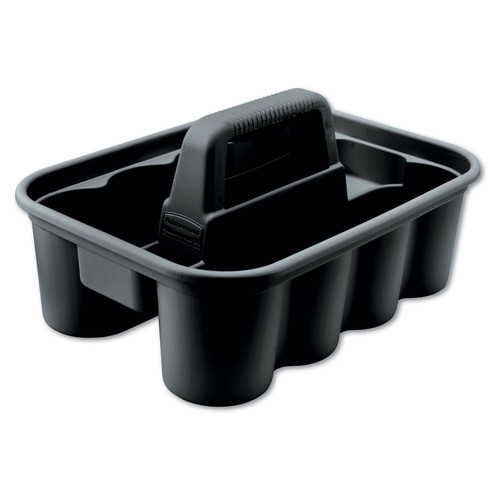 Rubbermaid Commercial RCP315488BLA Deluxe Carry Caddy, 8-Comp, 15w x 7 2/5h, Black