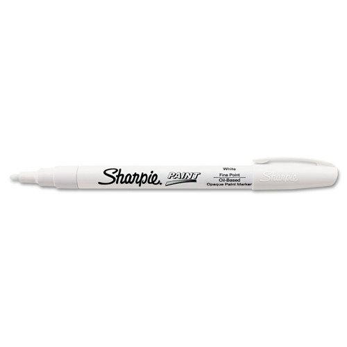 Sharpie SAN35543 Permanent Paint Marker, Fine Bullet Tip, White