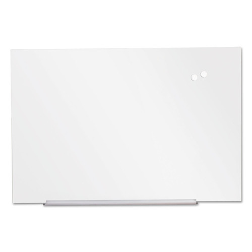 Universal UNV43204 Frameless Magnetic Glass Marker Board, 72" x 48", White