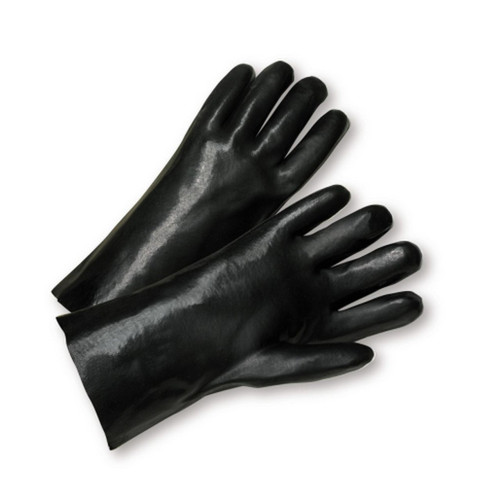 PIP Global Safety 1017 Large Standard Smooth Grip PVC Interlock 10" Gloves