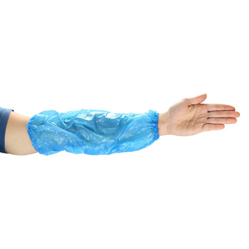PIP Global Safety 2418PEB 18" 1 mil 18" Blue Polyethylene Sleeve - 1000 ea. per case