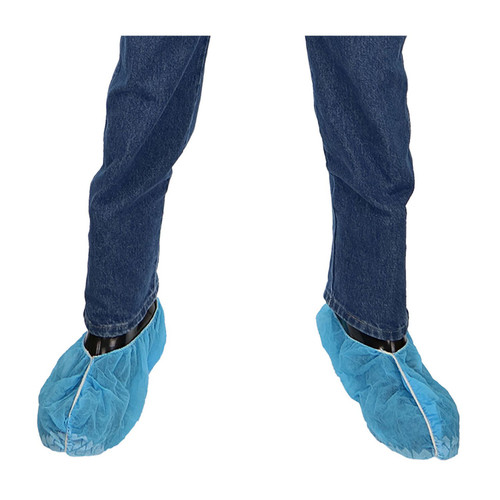 PIP Global Safety 3518BNS One Size SBP Light Blue non Skid Shoe Cover