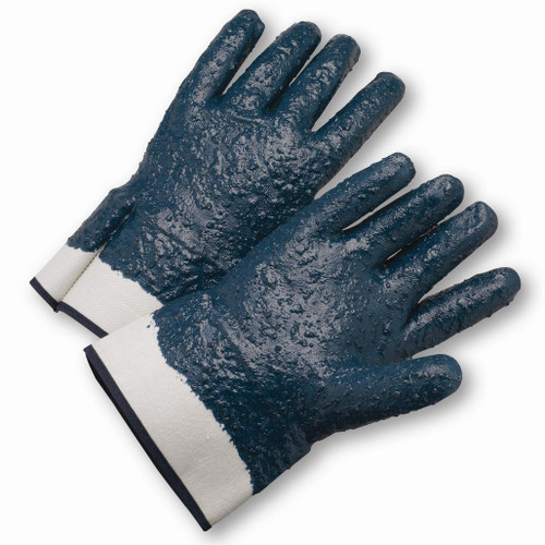 PIP Global Safety 4550RFFC Large Fully Coated Nitrile Rough Finish