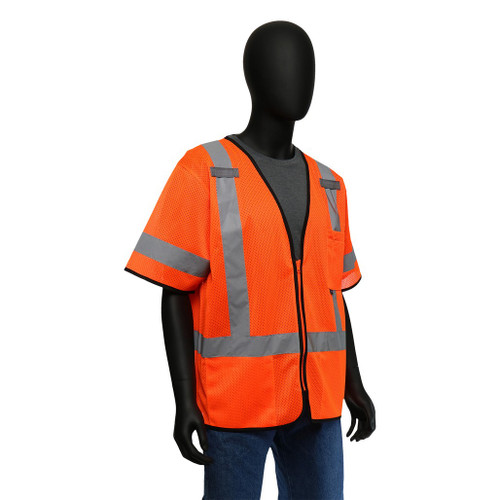 PIP Global Safety 47303 Hi-Viz Classic Short-Sleeved Safety Vest - Mesh (Class 3)