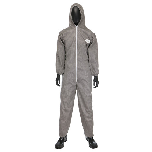PIP C3906 Posi-Wear M3 Gray Coverall Hood Elastic Wrist & Ankle