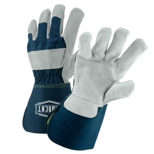 PIP Global Safety IC8DP Ironcat Premium Leather Double Palm with Knuckle Strap Gauntlet Cuff