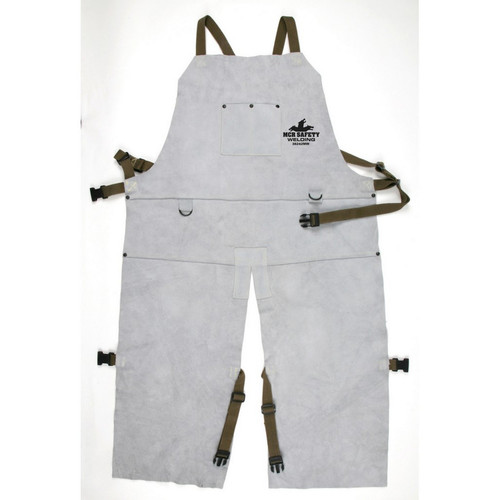 MCR Safety 38242MW Bib Apron with Split Leg and Front Pocket, 24" x 42"